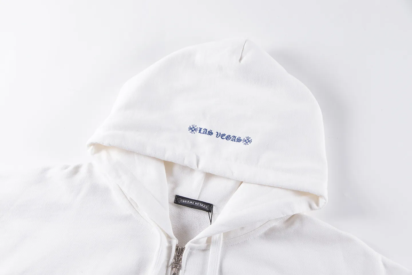 P290 Chrome Hearts Chrome Hearts Slogan Full Sleeve Cardigan Sweater Size: SMLXL Color: White